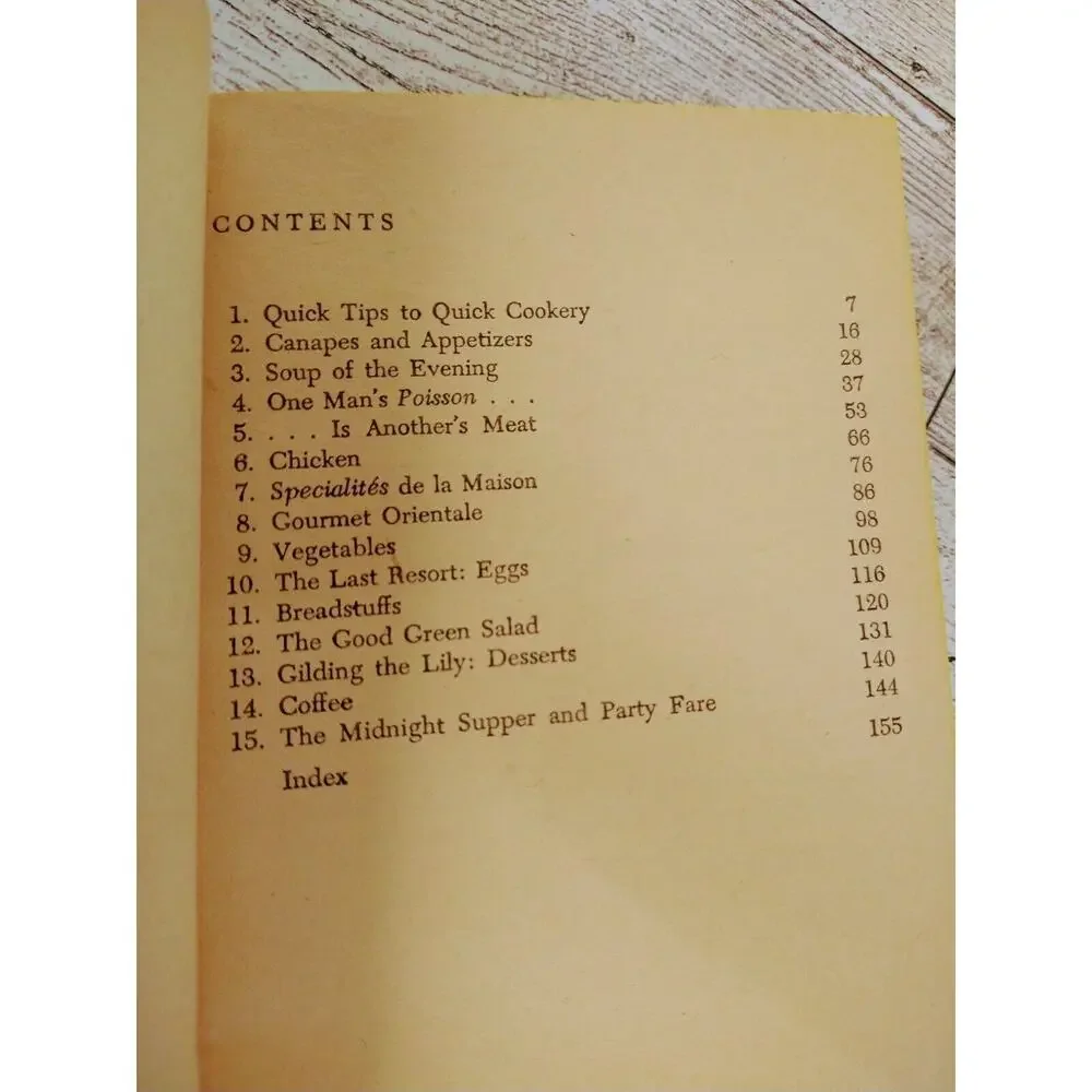 Easy Gourmet Cooking by Elsie Lee Magnum Paperback Cookbook 1st Ed‎ Vtg 1962